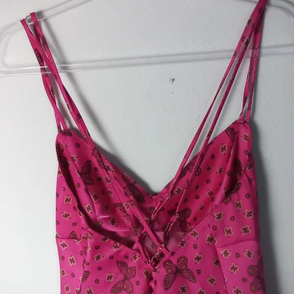 Urban Outfitters Samira Butterfly Slip Dress Size L NWOT - Picture 6 of 10